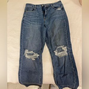 American Eagle Ripped Mom Jeans
